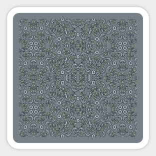 Retro pattern in gray Sticker